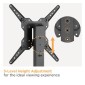 POWERTECH επιτραπέζια βάση τηλεόρασης PT-1281, 23-55", έως 40kg