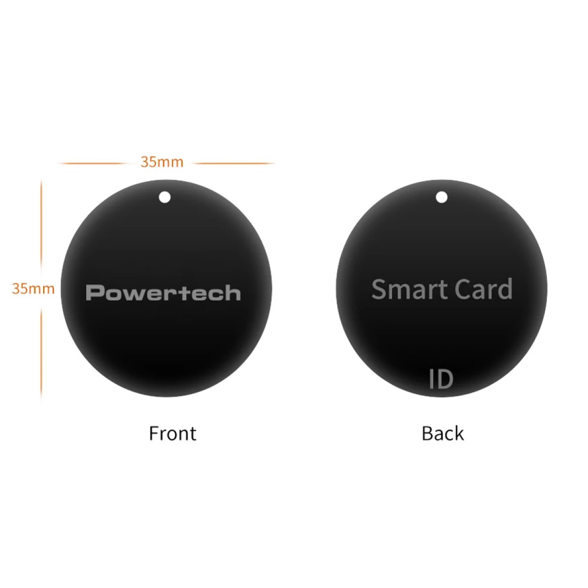 POWERTECH RFID κάρτα PT-1286, μαύρη