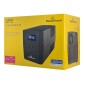 POWERTECH UPS Line Interactive PT-1297 με οθόνη, 1500VA, 900W, 4x Schuko, 2x RJ45/RJ11, USB Type B