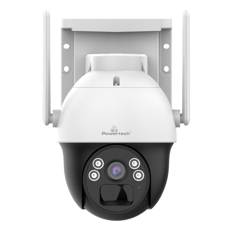 POWERTECH smart ηλιακή κάμερα PT-1341, 4MP, WiFi, PTZ, SD, IP66