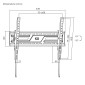 POWERTECH επιτοίχια βάση τηλεόρασης PT-1370, 37-86", έως 75kg, ρυθμιζόμενη κλίση