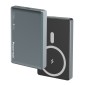 POWERTECH power bank PT-1377, 10000mah, magnetic wireless, 20W, γκρι
