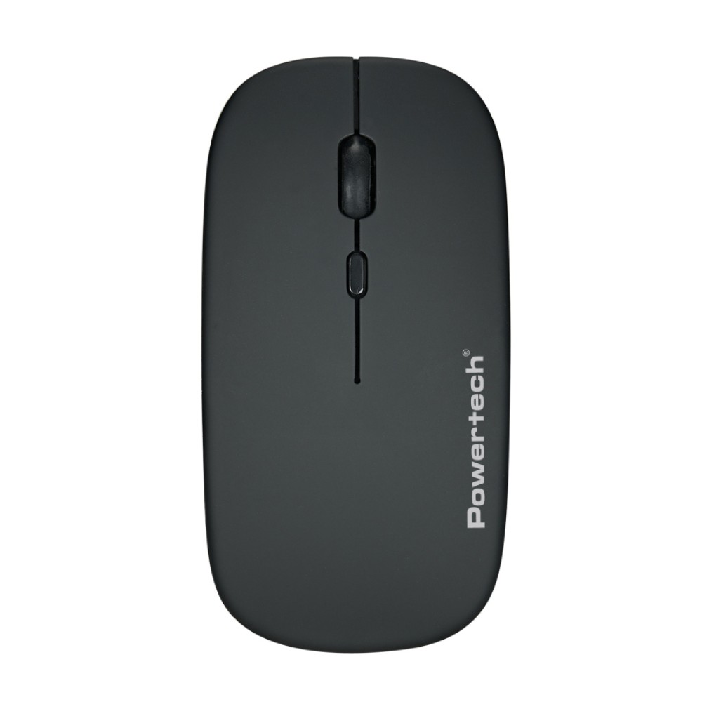 POWERTECH ασύρματο ποντίκι PT-1381, 2.4GHz & Bluetooth, έως 1600DPI, 500mAh, μαύρο
