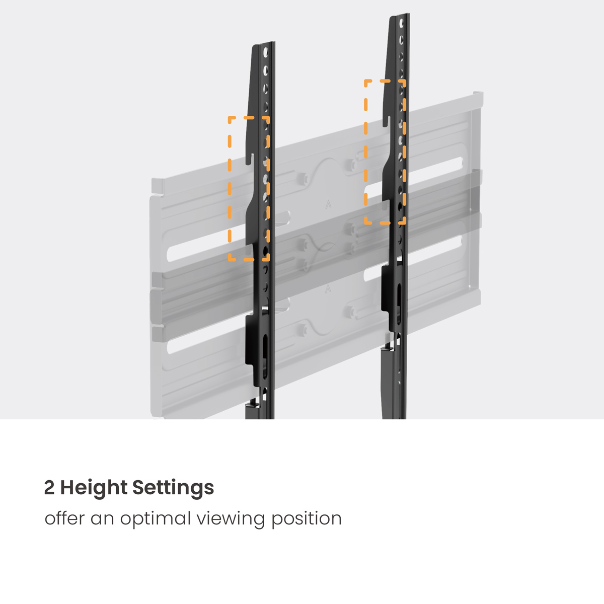 POWERTECH επιτοίχια βάση τηλεόρασης PT-1389, 37-80", έως 40kg, full motion