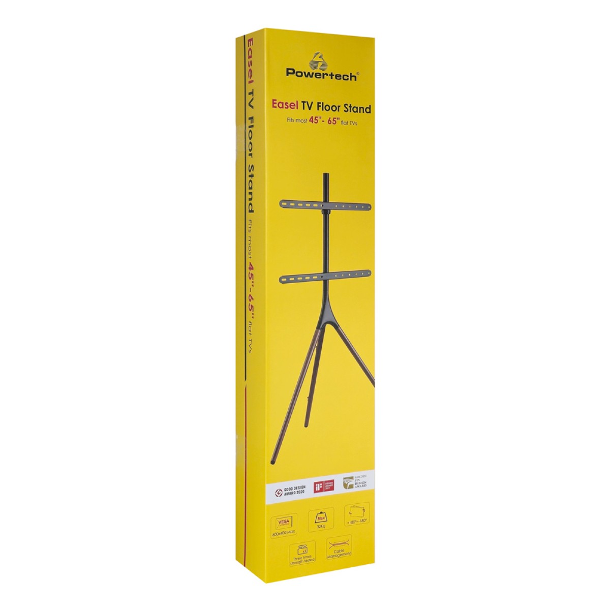 POWERTECH βάση τηλεόρασης δαπέδου PT-1400, 45-65", έως 32kg