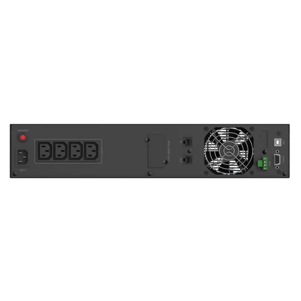 POWERTECH UPS Line Interactive PT-1408 για rack 2U, με οθόνη, 2200VA/1540W, 4x AC output