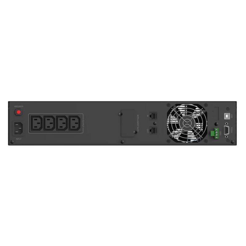 POWERTECH UPS Line Interactive PT-1408 για rack 2U, με οθόνη, 2200VA/1540W, 4x AC output
