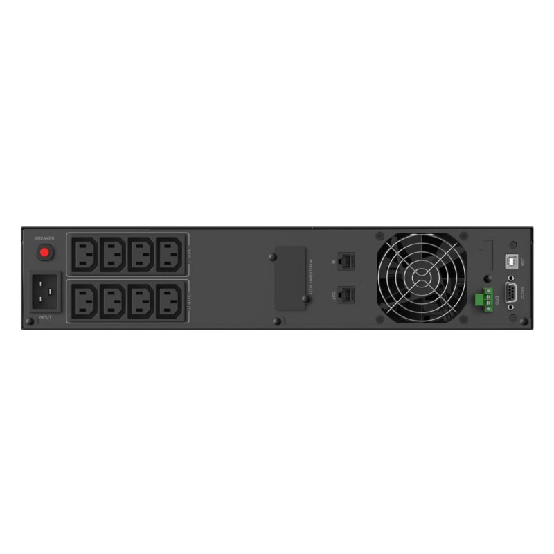 POWERTECH UPS Line Interactive PT-1409 για rack 2U, με οθόνη, 3000VA/2100W, 8x AC output