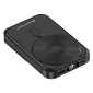 POWERTECH power bank με οθόνη PT-1416, 10000mah, magnetic wireless, 22.5W, μαύρο