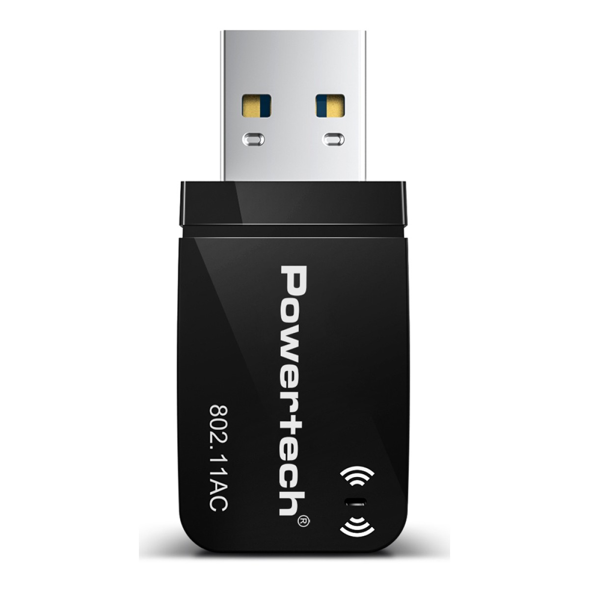 POWERTECH ασύρματος USB αντάπτορας δικτύου PT-1450, 1300Mbps dual band WiFi