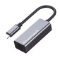 POWERTECH αντάπτορας δικτύου PT-1455, USB-C, 1000Mbps Ethernet, γκρι