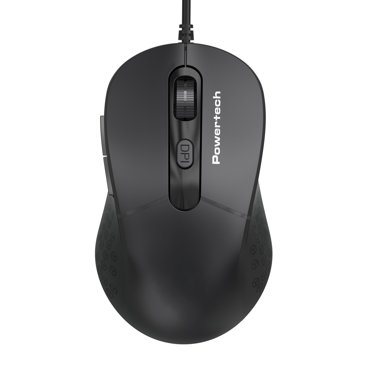 POWERTECH ενσύρματο ποντίκι PT-1467, οπτικό, έως 1600DPI, μαύρο