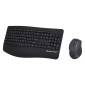 POWERTECH set ποντίκι & πληκτρολόγιο PT-1490, 2.4GHz & Bluetooth, μαύρο