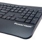 POWERTECH set ποντίκι & πληκτρολόγιο PT-1490, 2.4GHz & Bluetooth, μαύρο