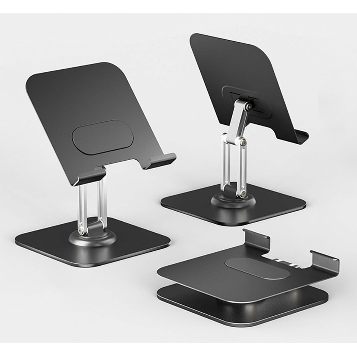 POWERTECH επιτραπέζια βάση για tablet PT-1494, περιστρεφόμενη, foldable, μαύρη
