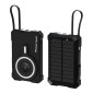 POWERTECH ηλιακό power bank PT-1505 με καλώδιο & φακό, 10000mah, magnetic wireless, 35W, μαύρο