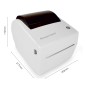 POWERTECH θερμικός εκτυπωτής ετικετών PT-1509, USB/Ethernet/Serial/Bluetooth, λευκός