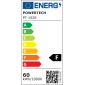 POWERTECH LED φωτιστικό οροφής PT-1529, 60W, 4000K, Φ80x120cm, μαύρο