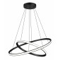 POWERTECH LED φωτιστικό οροφής PT-1529, 60W, 4000K, Φ80x120cm, μαύρο