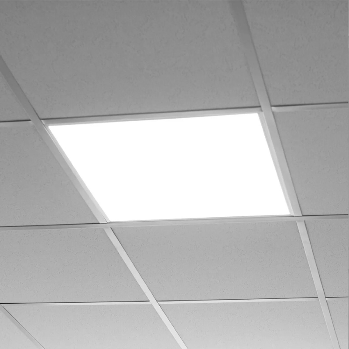 POWERTECH LED panel ψευδοροφής PT-1533, 40W, 59.5x59.5cm, τετράγωνο, 4000K, 4000lm, λευκό