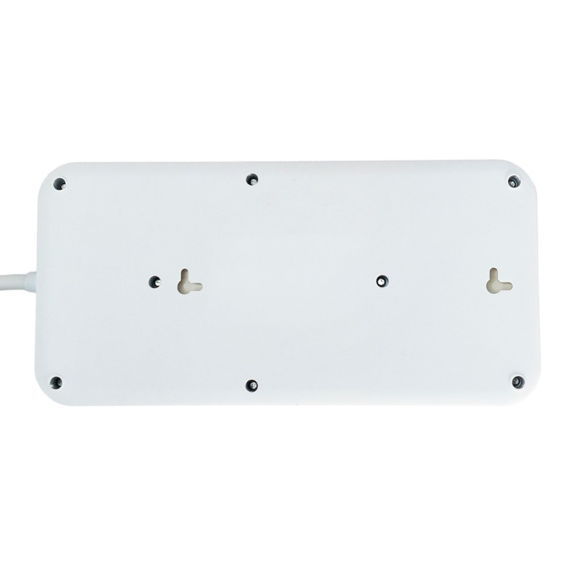 POWERTECH πολύπριζο ασφαλείας PT-1534, 8 θέσεων, 16A, 1.5m, λευκό
