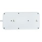 POWERTECH πολύπριζο ασφαλείας PT-1534, 8 θέσεων, 16A, 1.5m, λευκό