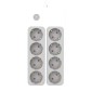 POWERTECH πολύπριζο ασφαλείας PT-1534, 8 θέσεων, 16A, 1.5m, λευκό