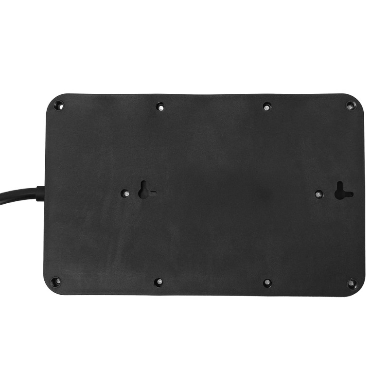 POWERTECH πολύπριζο ασφαλείας PT-1535, 8 θέσεων, με USB & USB-C θύρες, 16A, 1.5m, μαύρο