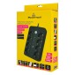 POWERTECH πολύπριζο ασφαλείας PT-1535, 8 θέσεων, με USB & USB-C θύρες, 16A, 1.5m, μαύρο
