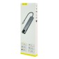POWERTECH docking station PT-1537, 8 θυρών, USB-C σύνδεση, 100W PD, 1000Mbps, γκρι
