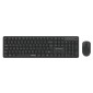 POWERTECH set ασύρματο ποντίκι & πληκτρολόγιο PT-1541, 2.4GHz, αθόρυβο, μαύρο