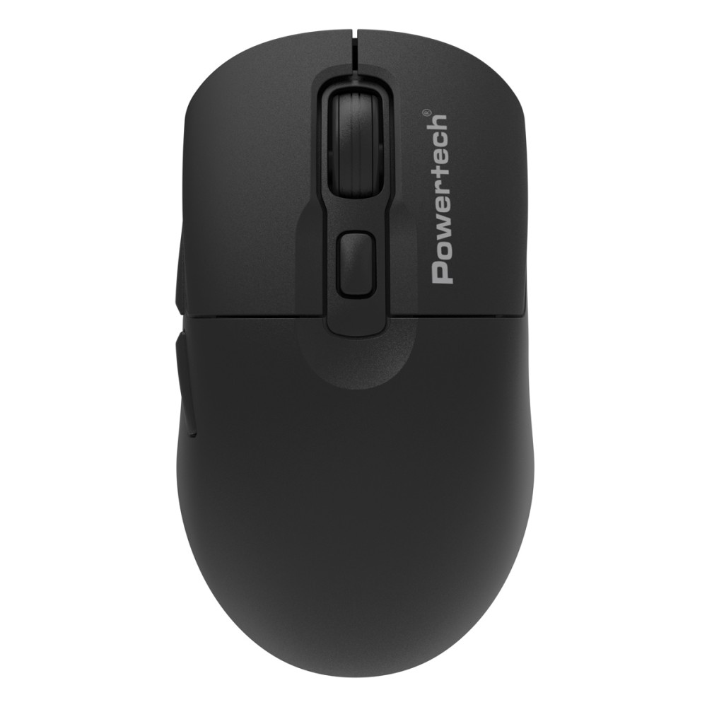 POWERTECH ασύρματο ποντίκι PT-1542, 2.4GHz, έως 5000DPI, αθόρυβο, μαύρο
