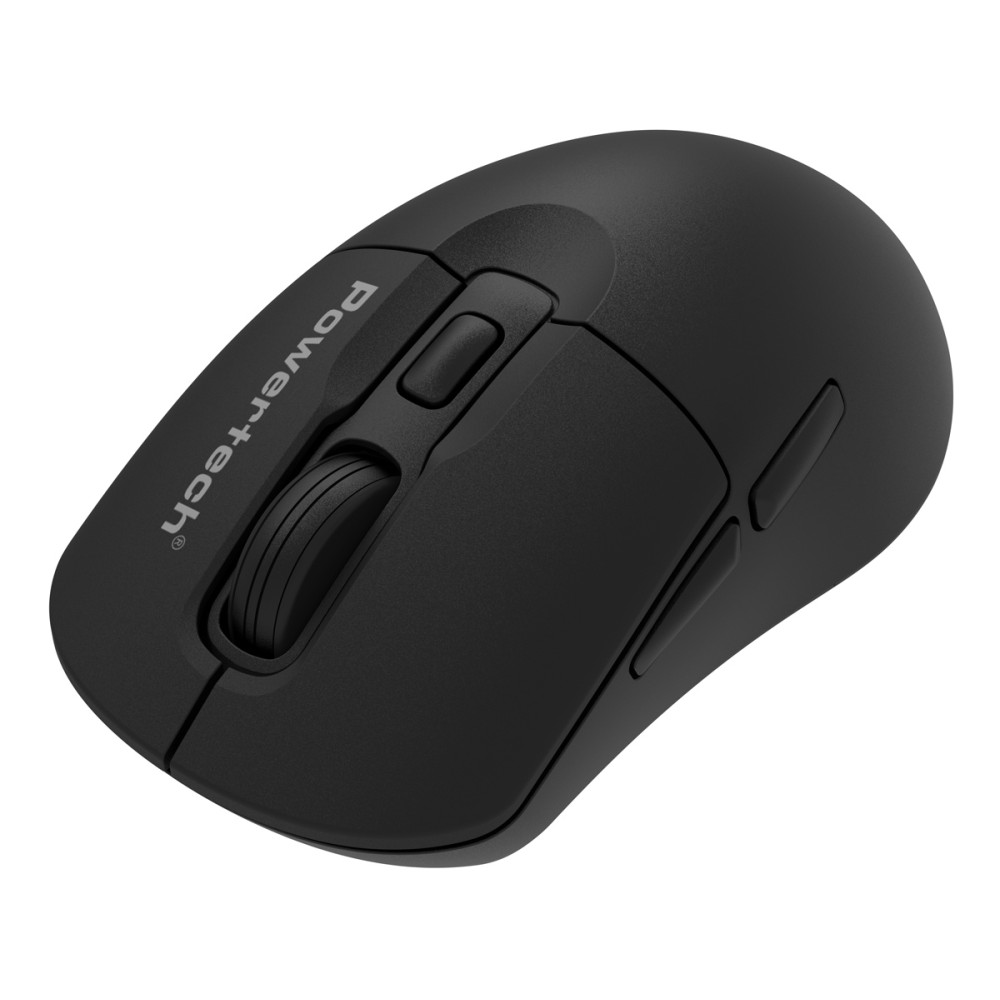 POWERTECH ασύρματο ποντίκι PT-1543, 2.4GHz & Bluetooth, έως 2400DPI, αθόρυβο, μαύρο