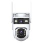 POWERTECH smart ηλιακή κάμερα PT-1547, dual lens, 4MP, 4G, PTZ, SD, IP65
