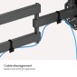 POWERTECH επιτοίχια βάση τηλεόρασης PT-1556, 23-43", έως 30kg, full motion