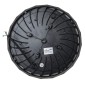 POWERTECH LED φωτιστικό καμπάνα PT-1557, 100W, 6500K, Φ30x4cm, IP65, μαύρο