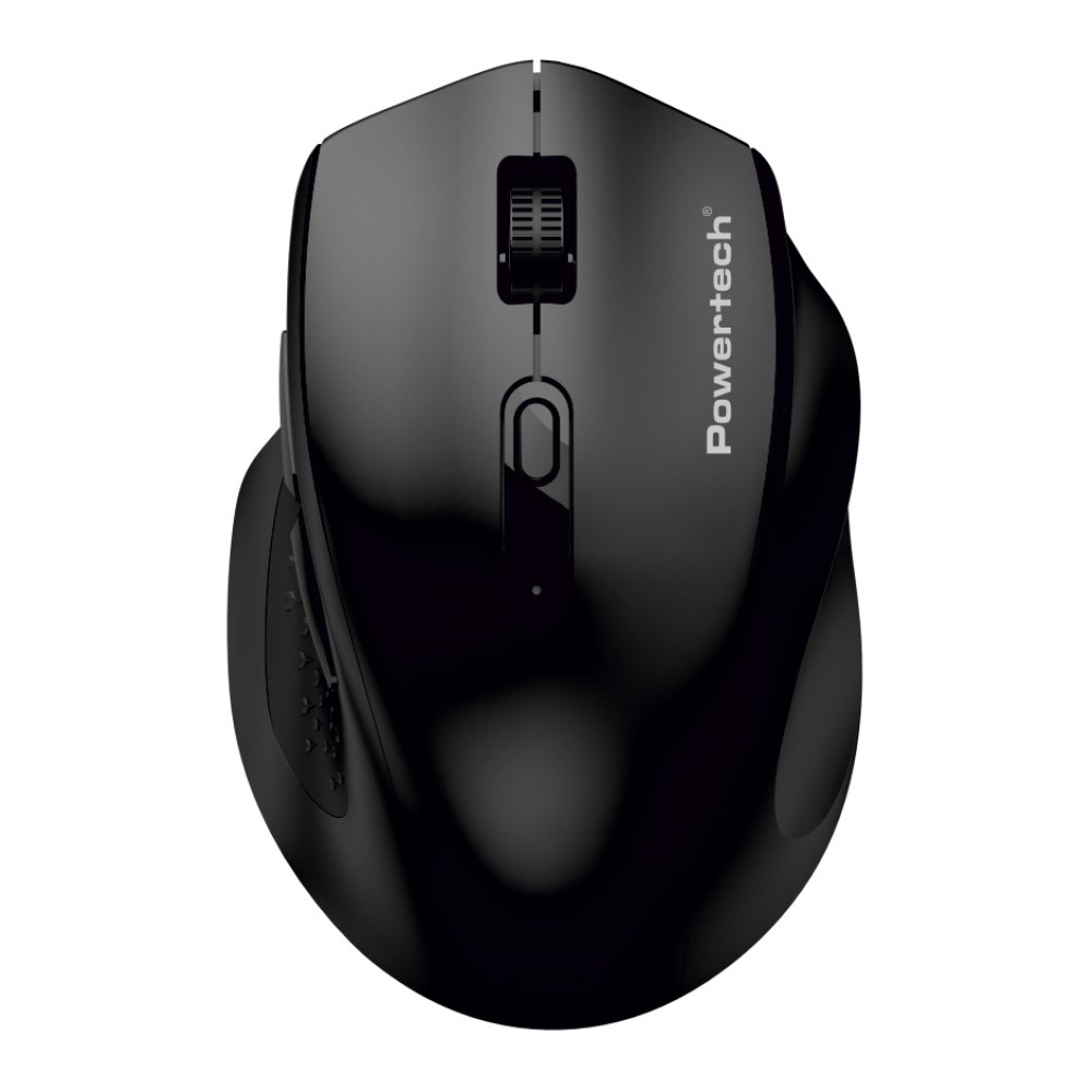 POWERTECH ασύρματο ποντίκι PT-1578, 2.4GHz & Bluetooth, έως 4000DPI, μαύρο