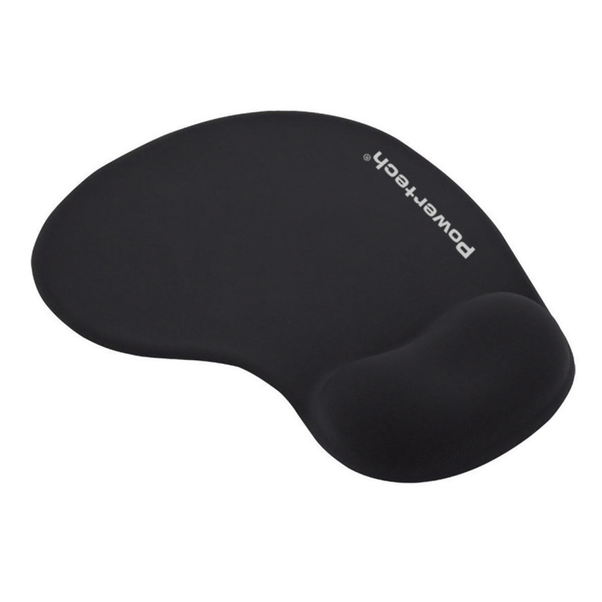 POWERTECH mouse pad PT-1611 με στήριγμα καρπού, 23x19x1.8cm, μαύρο