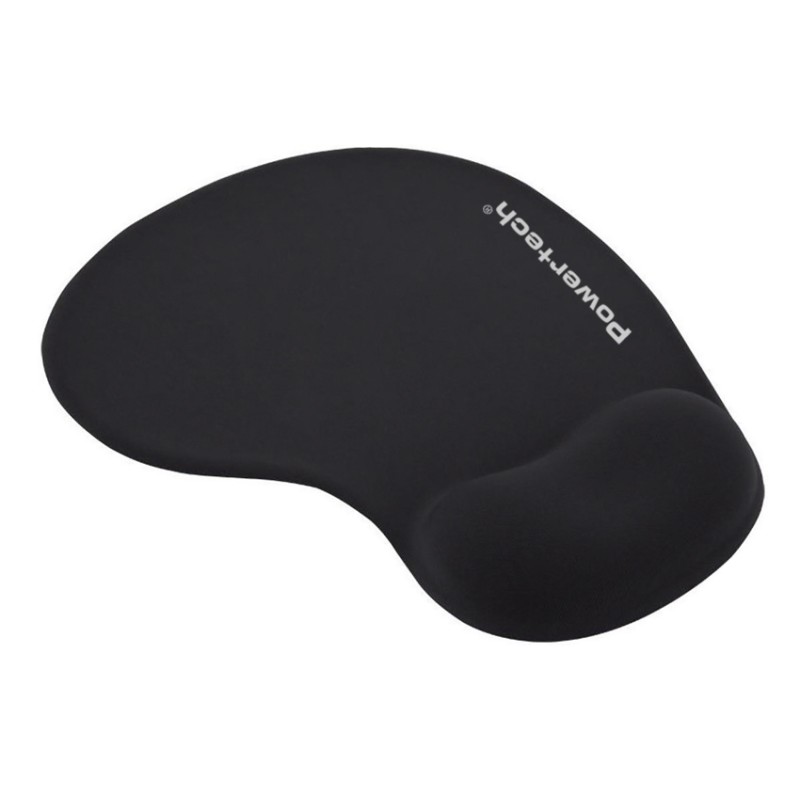 POWERTECH mouse pad PT-1611 με στήριγμα καρπού, 23x19x1.8cm, μαύρο