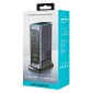 POWERTECH σταθμός φόρτισης PT-1621, 2x USB & 6x USB-C, GaN, 140W, γκρι