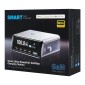 POWERTECH σταθμός φόρτισης PT-1622 με οθόνη, USB & 4x USB-C, GaN, 100W, ασημί