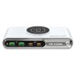 POWERTECH σταθμός φόρτισης PT-1624, 2x USB/2x USB-C/wireless, 72W, λευκός