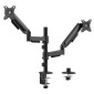 POWERTECH βάση γραφείου για 2x οθόνες PT-1628, 17-32", έως 9kg