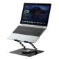 POWERTECH βάση & ψύξη laptop PT-1630 έως 17", 110mm LED fan, μεταλλική, μαύρη