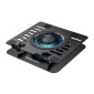 POWERTECH βάση & ψύξη laptop PT-1630 έως 17", 110mm LED fan, μεταλλική, μαύρη