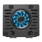 POWERTECH βάση & ψύξη laptop PT-1630 έως 17", 110mm LED fan, μεταλλική, μαύρη