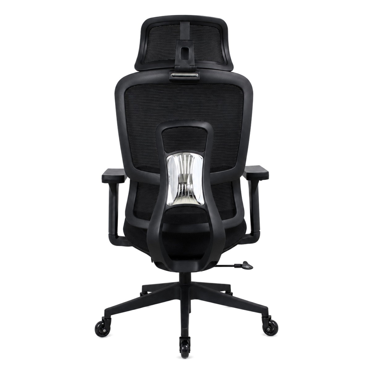 POWERTECH καρέκλα γραφείου PT-1633 με μπράτσα και ανάκλιση, ρυθμιζόμενο ύψος, μαύρη