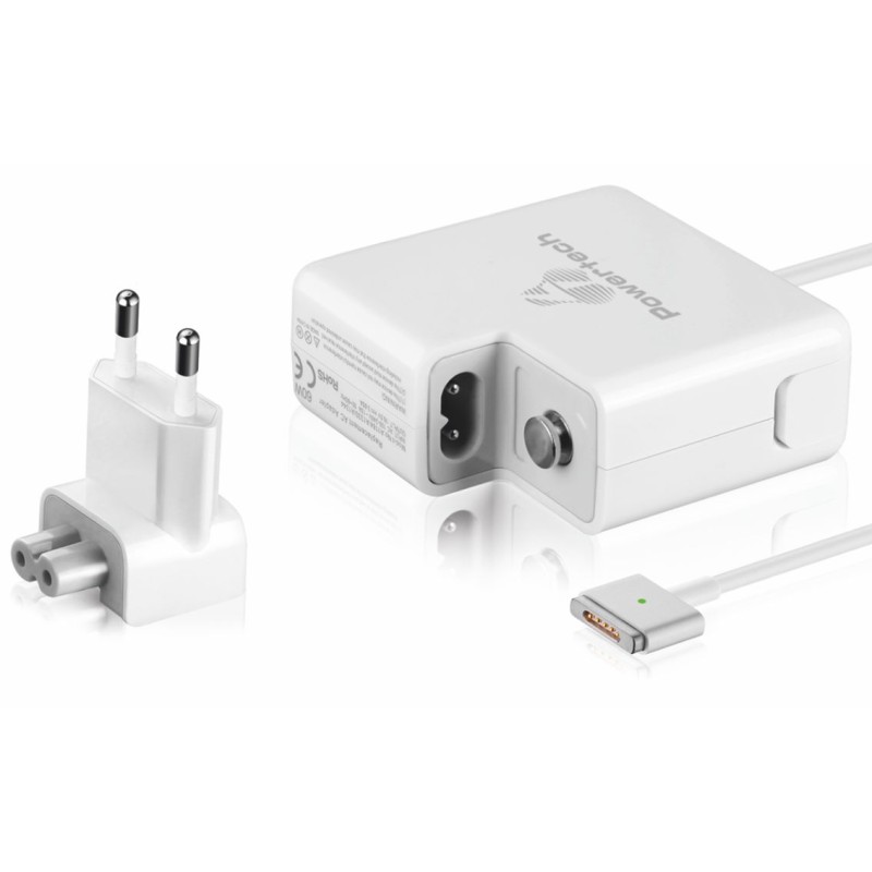 POWERTECH φορτιστής laptop PT-289 για Apple, 60W, 16.5V/3.65A, λευκός