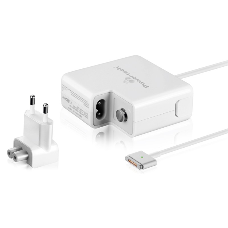 POWERTECH φορτιστής laptop PT-836 για Apple Macbooks, 45W, λευκός