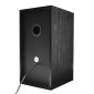 POWERTECH ηχεία Premium sound PT-845 από ξύλο, 2x 3W, 3.5mm, μαύρα